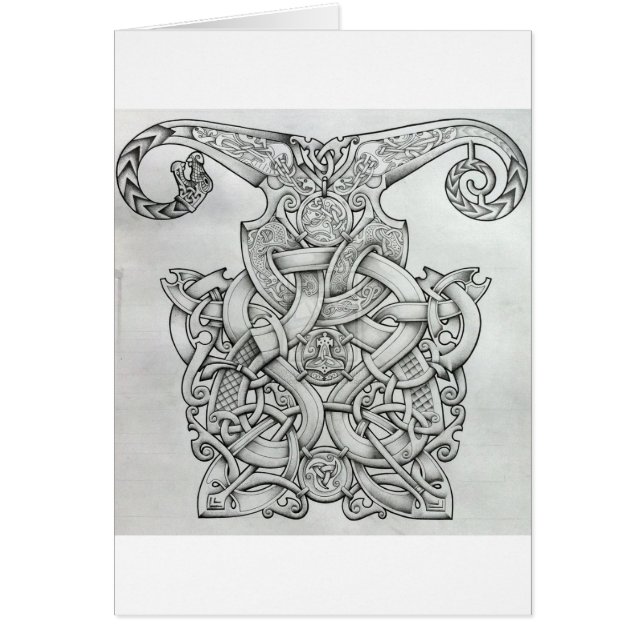 WIKINGER U. OSEBERG KNÜPFARBEIT-ENTWURF (Vorne)