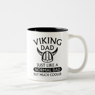 Wikinger-Vater Zweifarbige Tasse