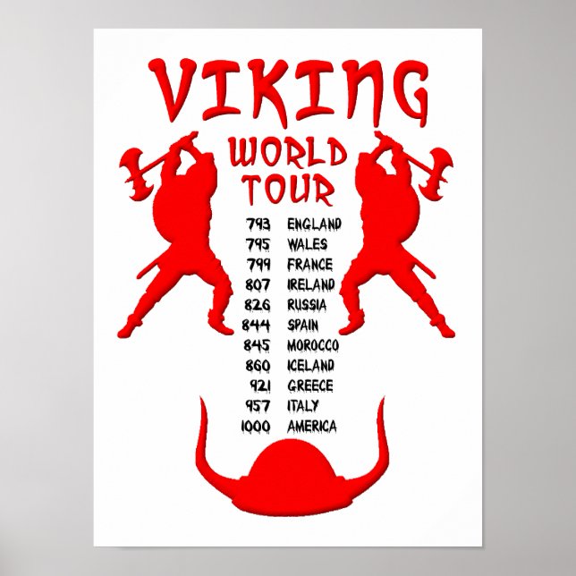 Wikinger-Welt-Tournee-Poster Poster (Vorne)