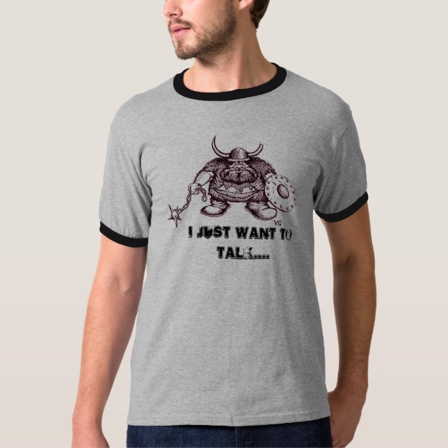 Wikinger, WILL ICH GERADE, UM lustigen T - Shirt (Vorderseite)