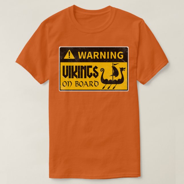 Wikingerechte an Bord T-Shirt (Design vorne)