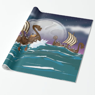 Wikingereinfloot Geschenkpapier