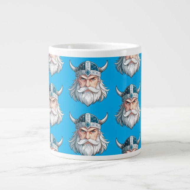 Wikingerkrieger Jumbo-Tasse (Vorderseite)