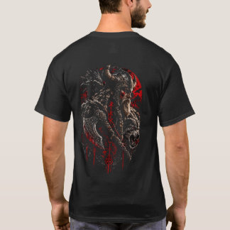 Wikingerkrieger unter Raben – Nordische Mythologie T-Shirt