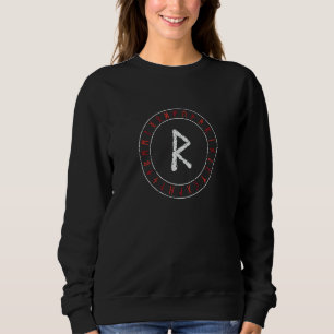 Wikingerrune Raidho Runenkreis Nordische Mythologi Sweatshirt