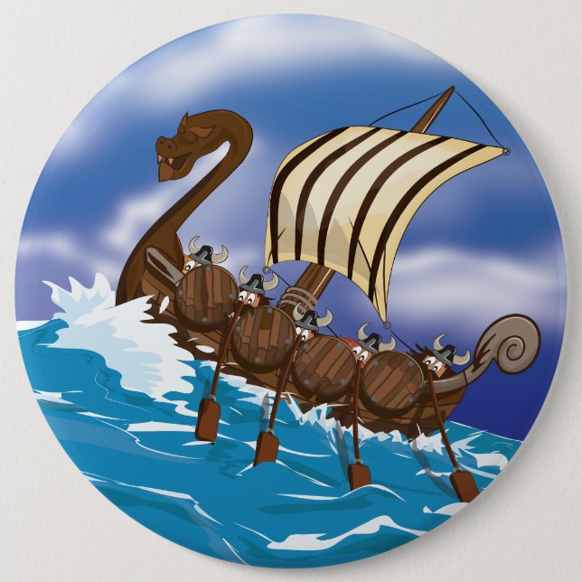 Wikingerschiff Button (Vorderseite)