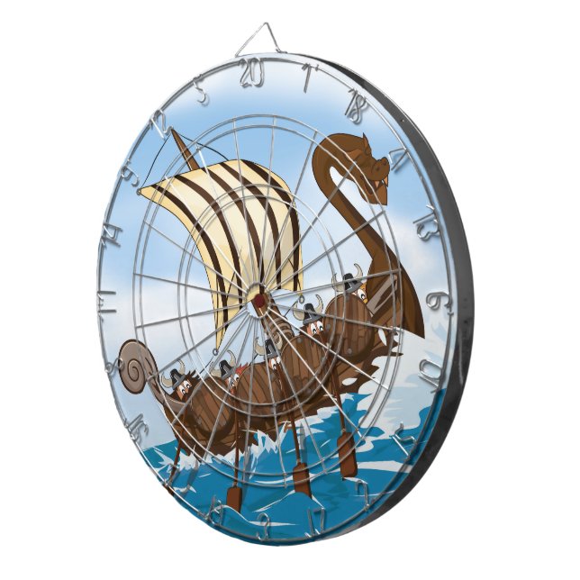 Wikingerschiff Dartscheibe (Vorderseite rechts)