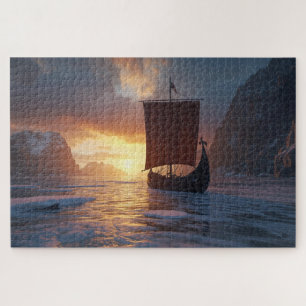 Wikingerschiff Eisfjord Puzzle