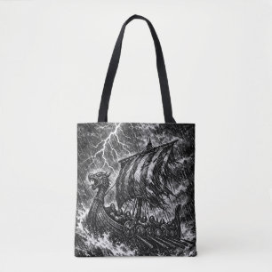 Wikingerschiff im Sturm — Ink Saga Art