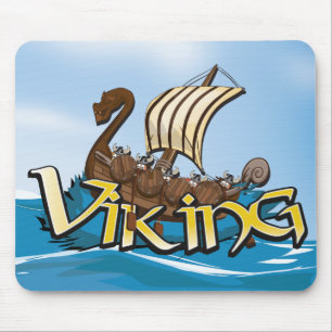 Wikingerschiff Mousepad