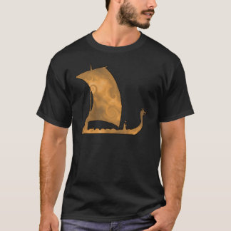 Wikingerschiff Ozeanreise Grafik T-Shirt