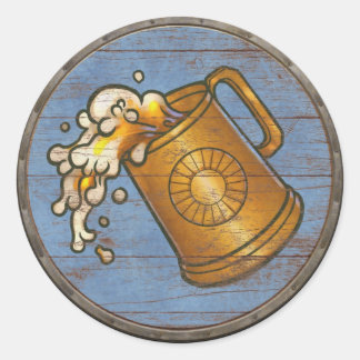 Wikingerschild-Aufkleber - Tankschiff Runder Aufkleber