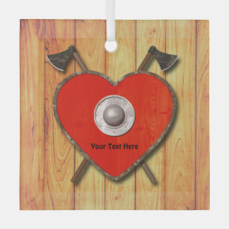 Wikingerschild Ornament Aus Glas