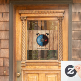 Wikingerschild und Äxte Fensteraufkleber