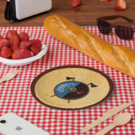 Wikingerschild und Äxte Pappteller