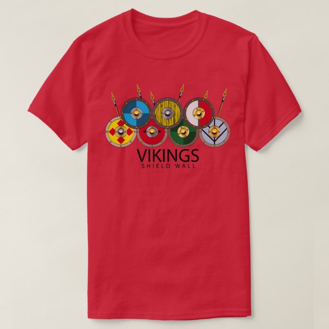 Wikingerschildwand T-Shirt (Design vorne)