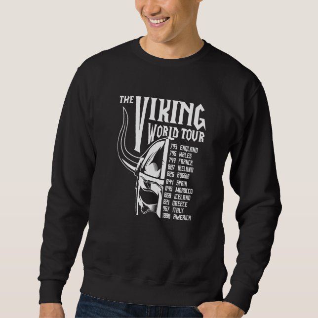 Wikingertour Wikinger Valhalla Odin Sweatshirt (Vorderseite)