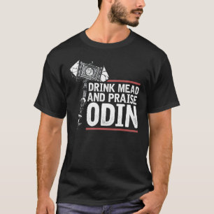 Wikingquote, Trinkfleisch und Odin, Wikinger T-Shirt