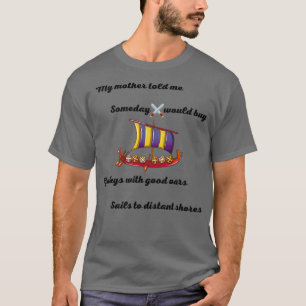 Wikings serie ausgewählte Poesie T-Shirt