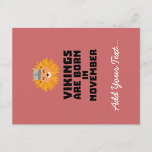 Wikings sind im November Zur82 geboren Postkarte