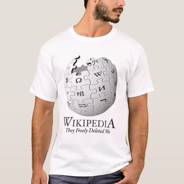 Wikipedia löschte mich [Parodie] T-Shirt (Vorderseite)
