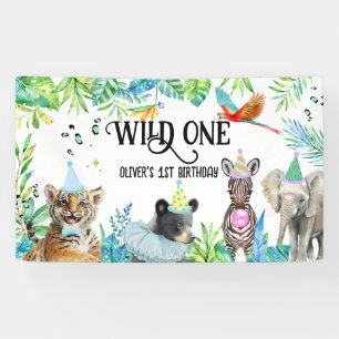 Wil Birthday Safari Animals Banner