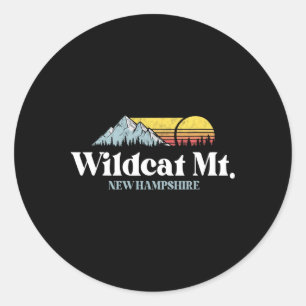 Wilat-Berg, New Hampshire, Skigebiete Snowboard Runder Aufkleber