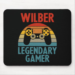 Wilber Geschenk Name Personalisiert Lustig Gaming  Mousepad
