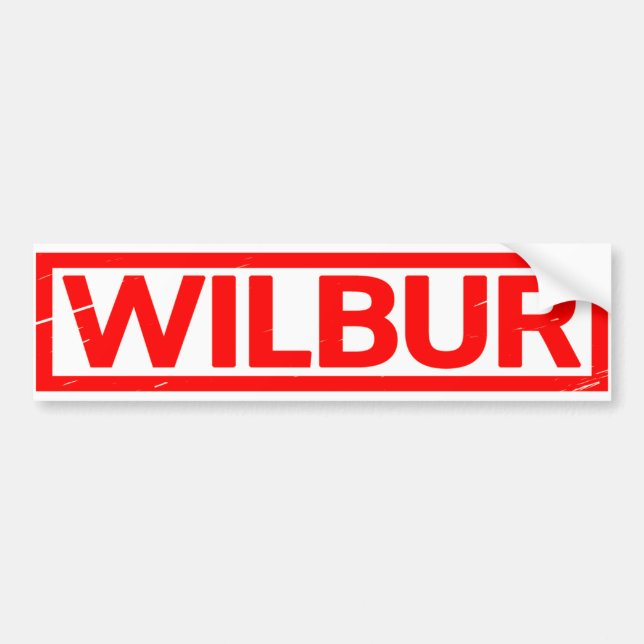 Wilbur Briefmarke Autoaufkleber (Vorne)