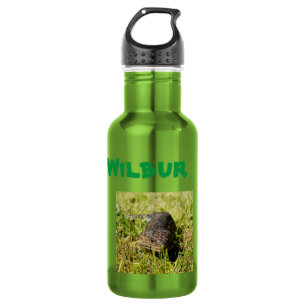 Wilbur Name mit Lizard, Wasserflasche