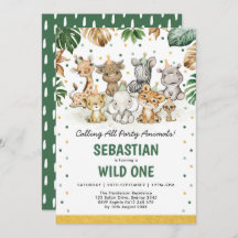 Wild 1. Geburtstag Jungle Safari Party Tiere