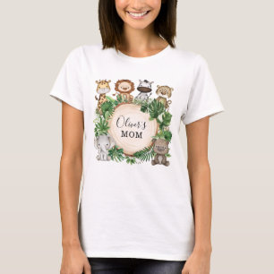 Wild 1. Geburtstag Jungle Safari Tiere Mommy T-Shirt