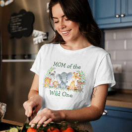 Wild 1. Geburtstag Safari Mama T-Shirt