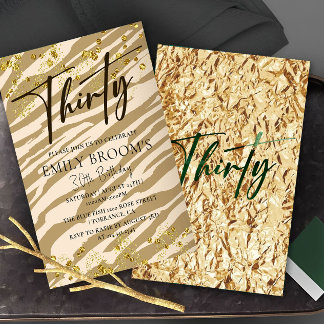 Wild 30. Geburtstag Einladung