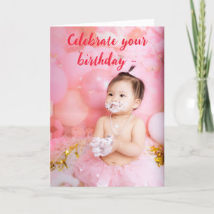 WILD ABANDON BIRTHDAY CARD DANKESKARTE