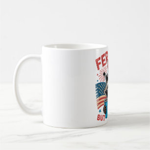 Wild, aber kostenlos Raccoon Design Kaffeetasse