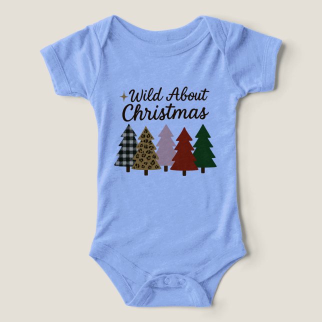 Wild about Christmas baby one piece infant (Design Vorderseite)