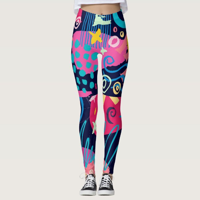 Wild About Farbe Leggings (Vorderseite)