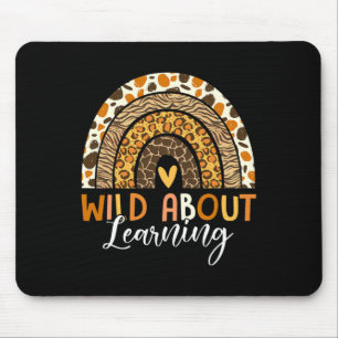 Wild About Learning Lehrer Byck Zur Schule Leopard Mousepad
