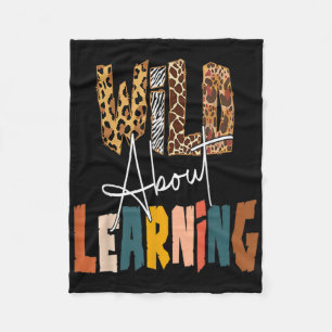 Wild About Learning Lehrer Byck Zur Schule Unterri Fleecedecke