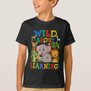 Wild About Learning Safari-Tiere Dschungel Byck To T-Shirt