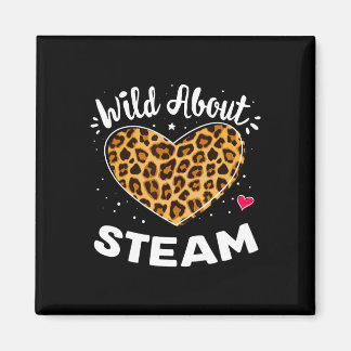 Wild About Steam Leopard Squad Stem Byck Zur Schul Magnet