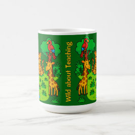 Wild About Teaching  Jungle Animal Mug for Teacher Kaffeetasse