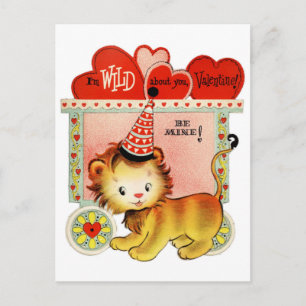 Wild About You   Valentine   Postcard Feiertagspostkarte