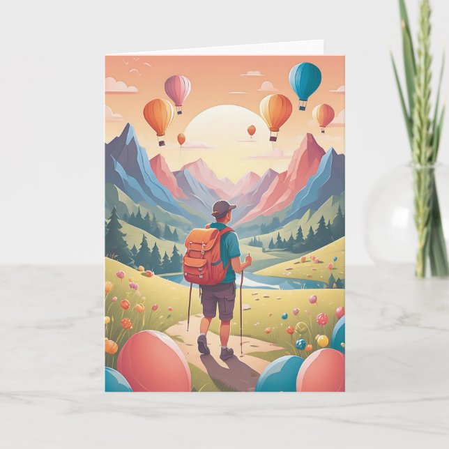 Wild Adventure Birthday Wishes Karte (Vorderseite)