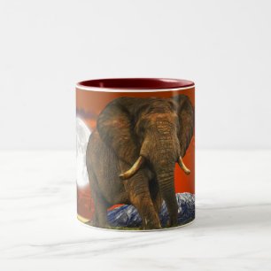 Wild Africa Tierfreunde Big Five Zweifarbige Tasse