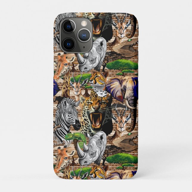 Wild afrikanische Savanna Tiere Case-Mate iPhone Hülle (Rückseite)