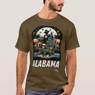 Wild Alabama Retro Wilderness Wonder American Vint T-Shirt