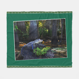 Wild-Alligator-Fotografie Fleecedecke