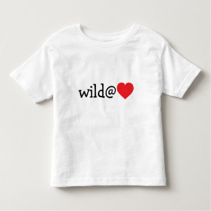 Wild am Herzen - Rotes Herz Kleinkind T-shirt